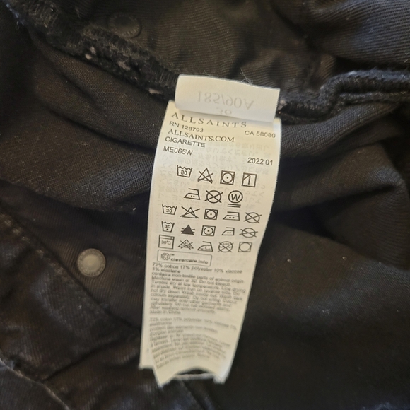 All Saints Charcoal Skinny Jeans - Picture 7 of 15